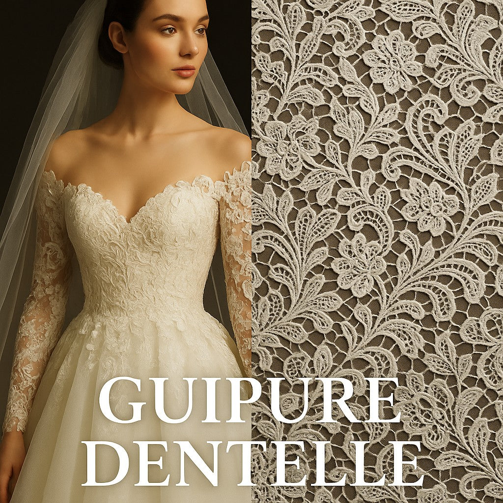 Dentelle Guipure – L'élégance structurée au service de vos créations