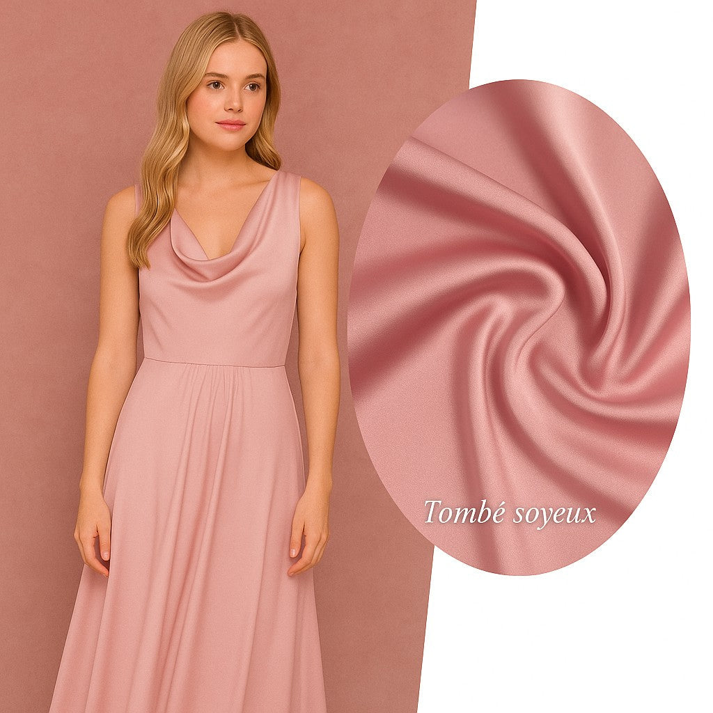 Satin  Tombé Fluide soyeux & toucher doux comme la soie