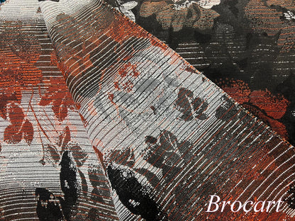 Brocart de laine haute couture.- vendu au mètre