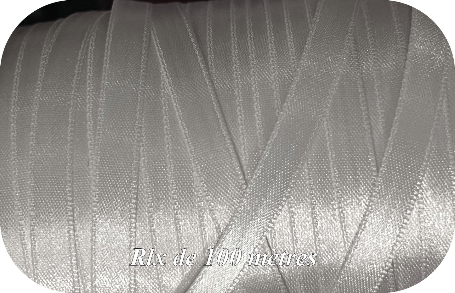 100 mètres de Ruban satin blanc 10mm x 100m | Vente en gros & détail – Mercerie en ligne