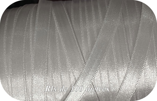 100 mètres de Ruban satin blanc 10mm x 100m | Vente en gros & détail – Mercerie en ligne