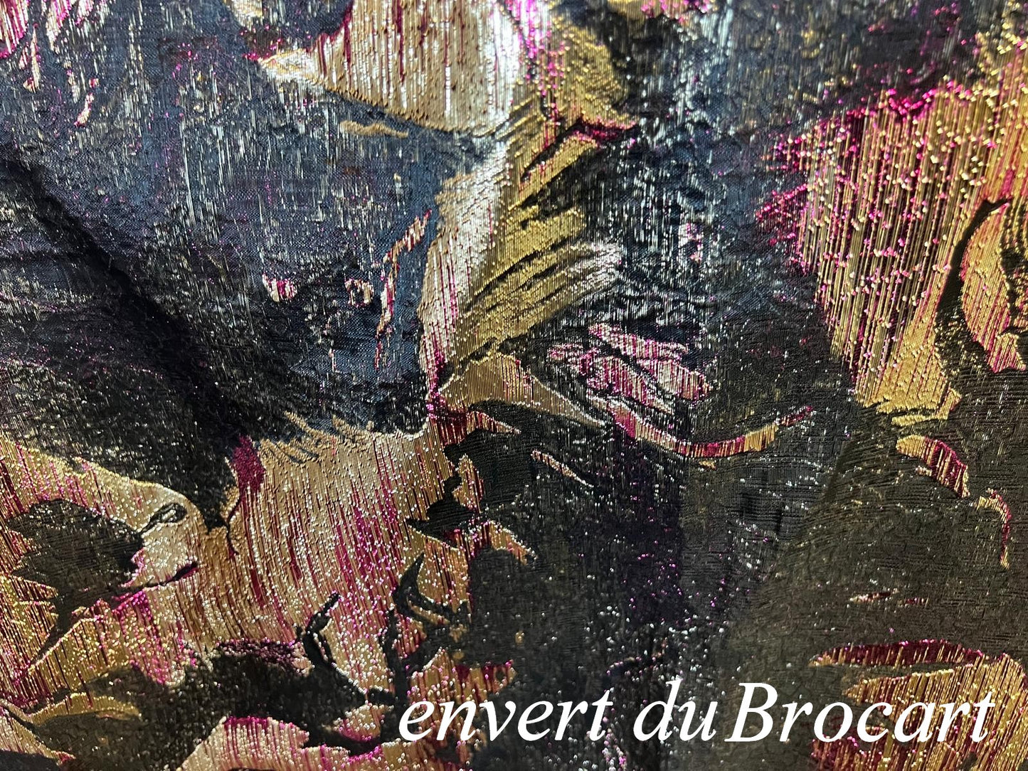 Tissu Brocart Haute Couture Floral - Largeur 150 cm