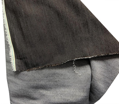 Tissu Jean Marron Foncé 180 cm - Denim au Mètre Couture Mode