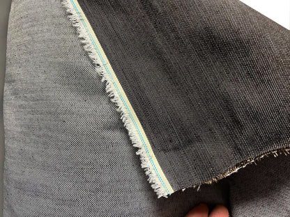 Tissu Jean Marron Foncé 180 cm - Denim au Mètre Couture Mode