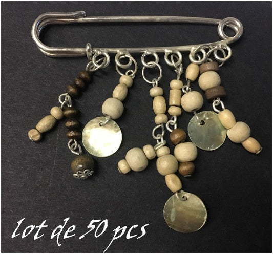 50 Broches  Pour Femme En Epingle à Nourrice Argent Pour La Décorations.