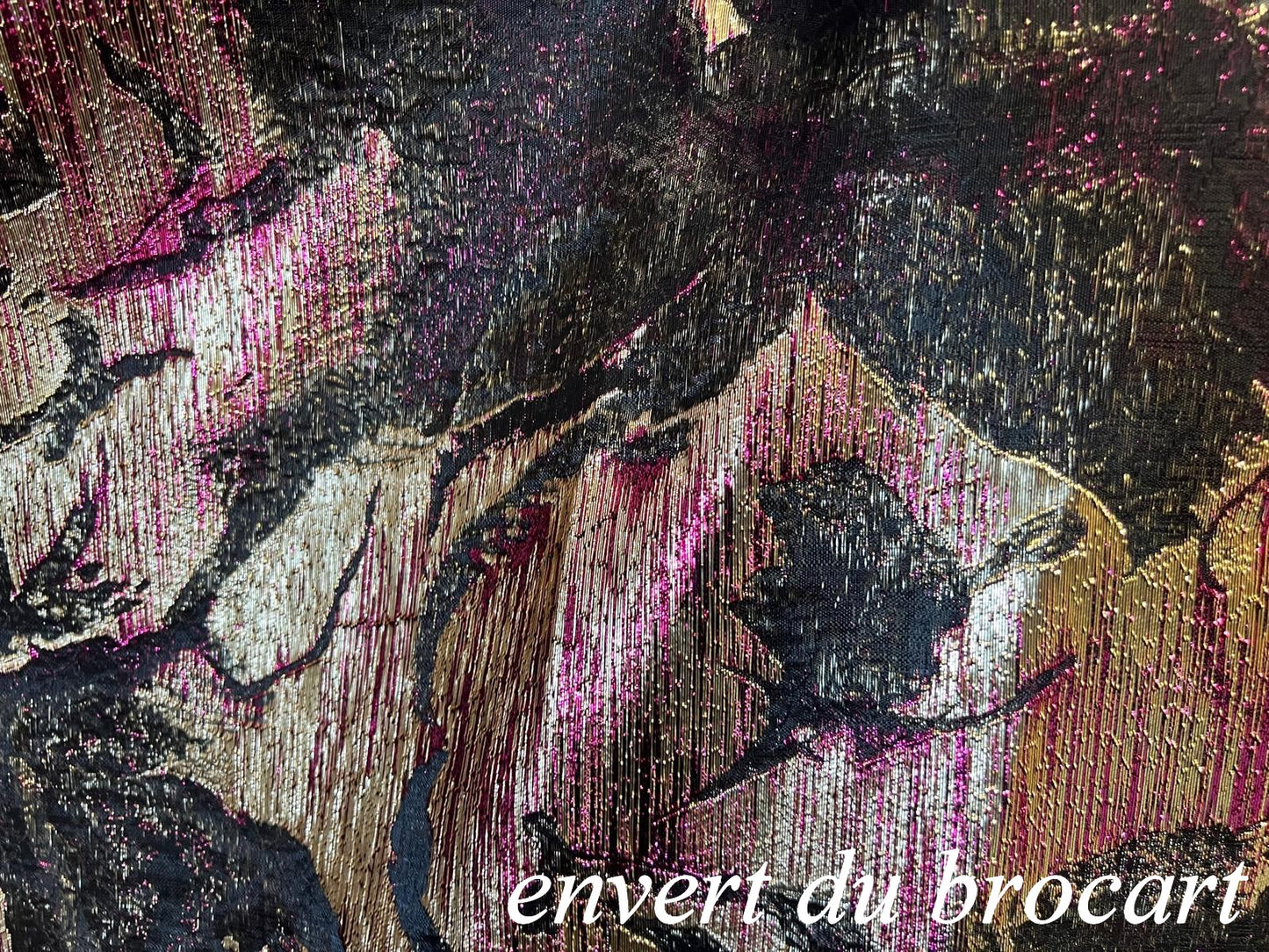 Tissu Brocart Haute Couture Floral - Largeur 150 cm