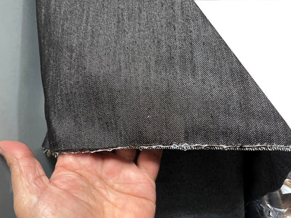 Tissu Jean Marron Foncé 180 cm - Denim au Mètre Couture Mode