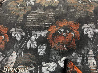 Brocart de laine haute couture.- vendu au mètre