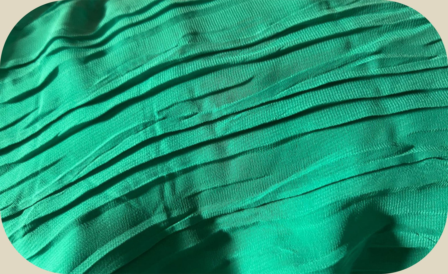 Tissu Plissé Vert Émeraude – Laize 150 cm | 150 g/m²