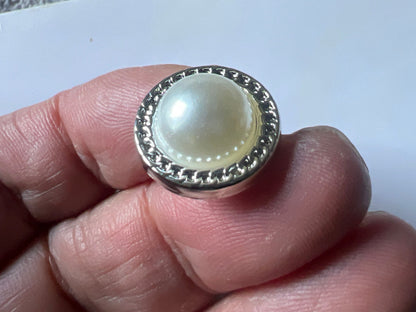Bouton Nacré Cercle Loulavim 18mm