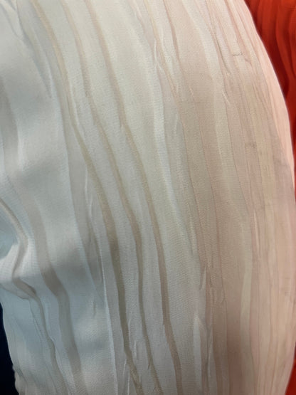 Tissu Mousseline Plissée Ivoire — Laize 150 cm