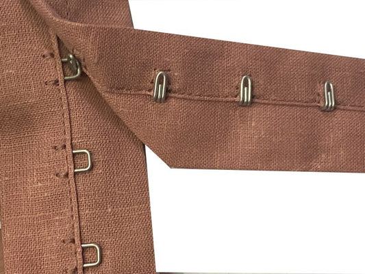 Bande Agrafes Vieux rose  Au Mètre  En Tissu A Coudre, Pour Agrafages Corsets, Lingerie Et Loisirs Créatifs.