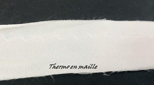 Bande De Thermocollant En maille Blanche Double Face Pour Vêtements