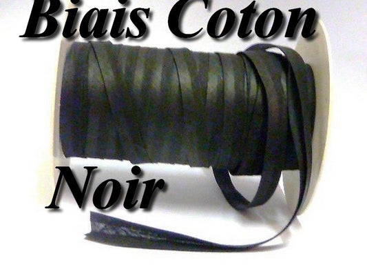 Biais Replié Coton  Noir , A  Coudre, Pour Vetements Et  Loisirs Créatifs.