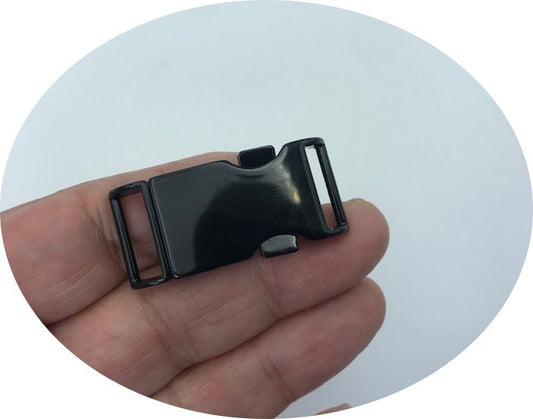 Boucle Attaches En mètal Noir Poli  en 4 cm  pour Ceintures Et Décorations