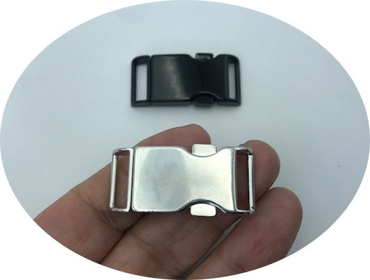 Boucle Attaches En mètal Poli Argenté en 4 cm  pour Ceintures Et Décorations