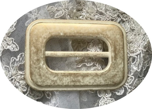 Boucle Ceinture Carré Mordoré Marbré En 5,6 Cm A Coudre.