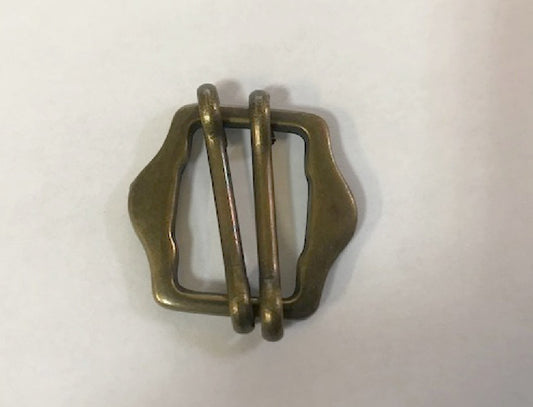 Boucle coulissante en 2 cm métal bronze couture