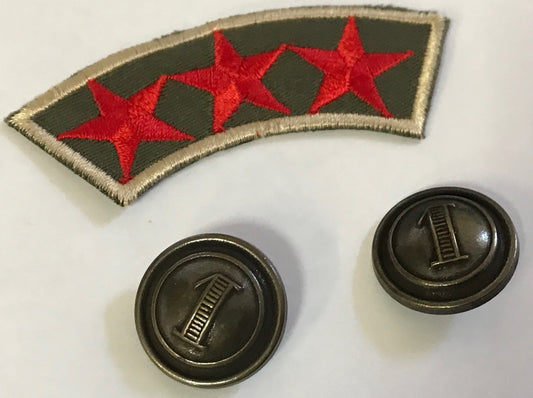 Bouton Bronze style "militaire " insigne Couture en Diamètre 20 mm
