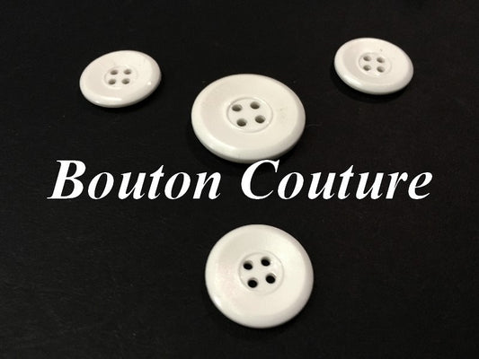 Bouton DE Couture Blanc x Par 6 Pièces En Taille 18 mm, 31 mm  Pour Tailleurs, Manteaux,Vetements Et Loisirs Créatifs