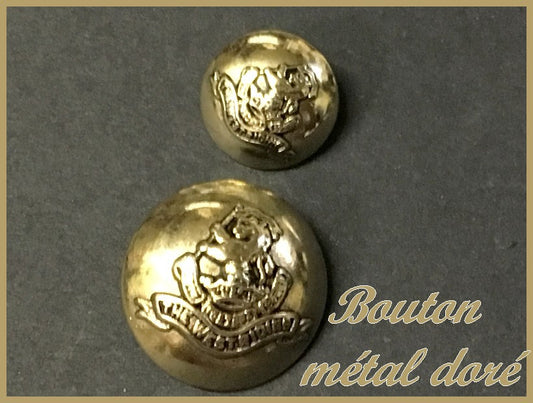 Gold Metal Button For Blazer In Size 18 mm To Sew For Clothing Customizations And
