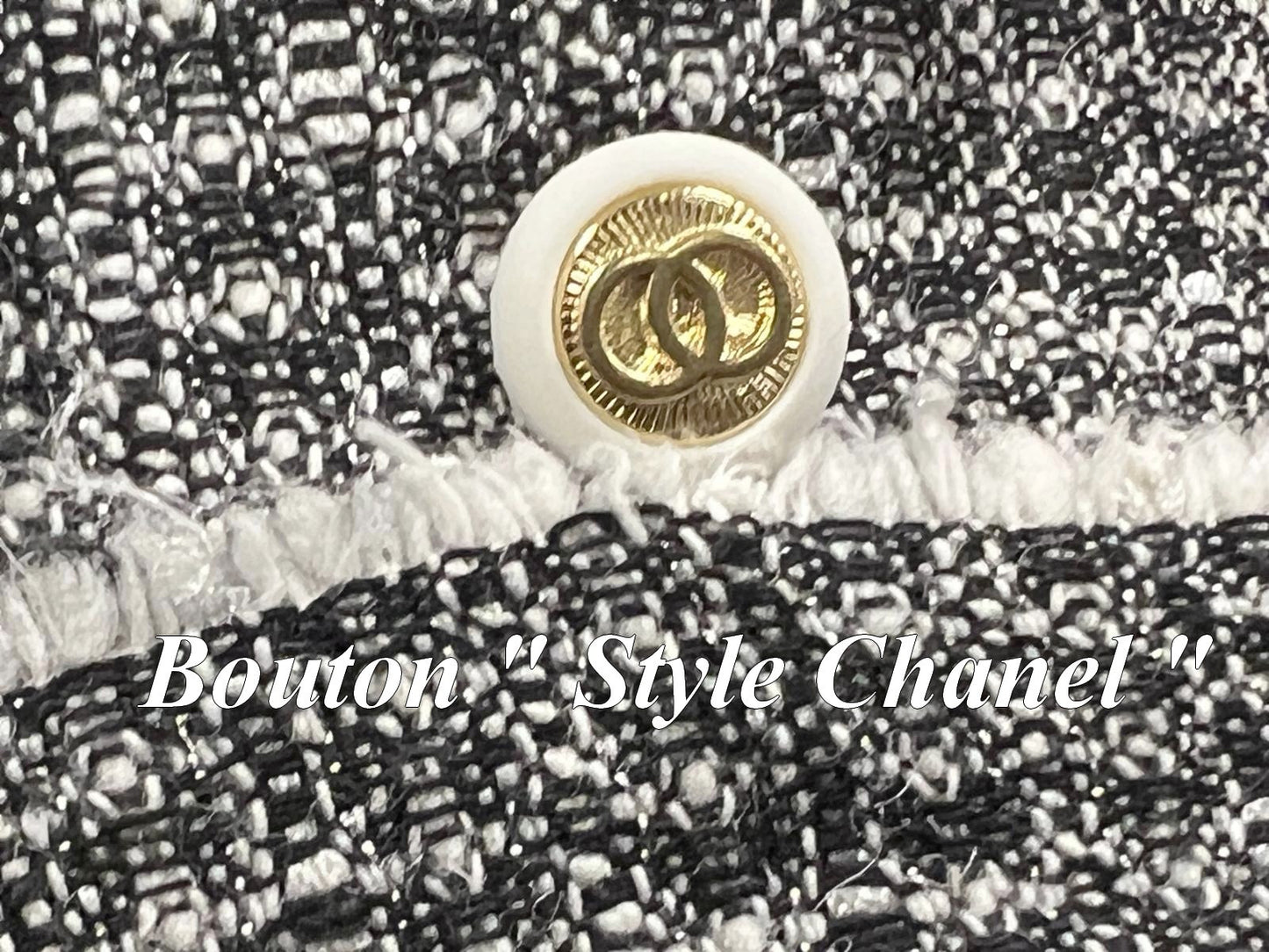 Chanel Style Gold Button on White Background in 18 mm To Sew: Elegant Gold Buttons