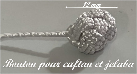 White Sewing Button for Caftan and Jelabba: Enhance your Traditional Style