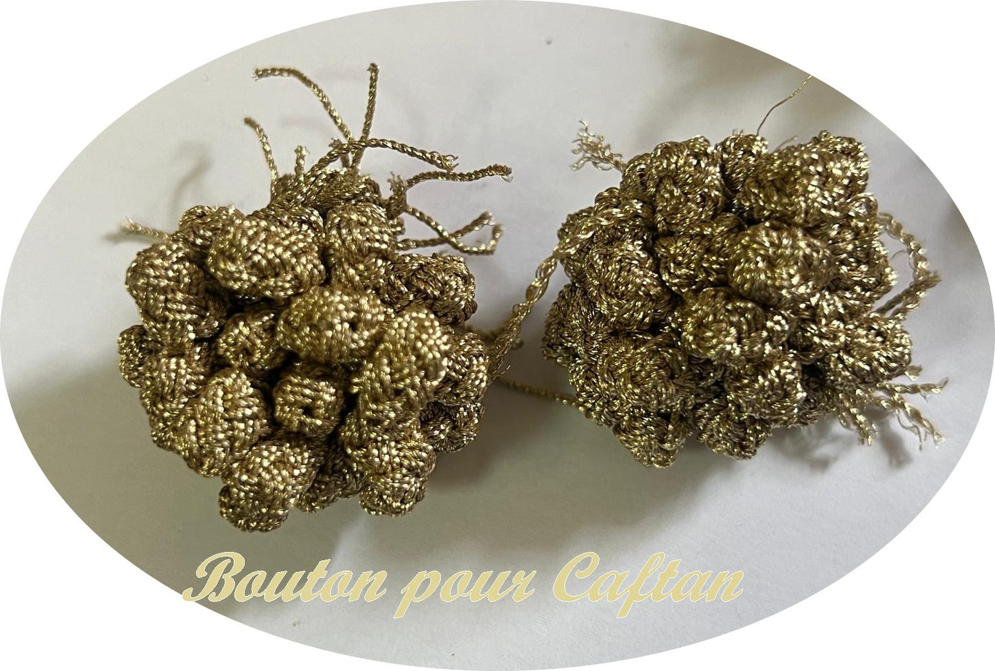 Matte Gold Button for Caftan and Jelabba to Sew: Enhance your Traditional Style