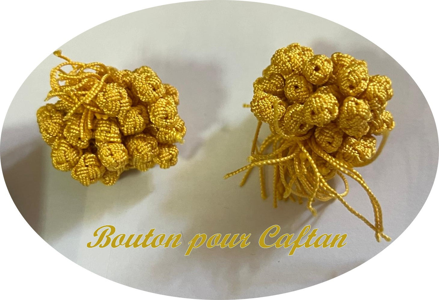 Mustard Button for Caftan and Jelabba to Sew: Enhance your Traditional Style
