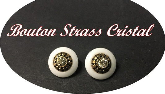 Bouton Strass Bombé A Coudre  En Taille 18 mm Pour Vetements, Et Loisirs Créatifs