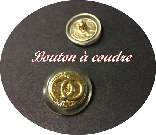 Cartier Style Gold Button In Size 22 mm To Sew On For Suits And Dresses