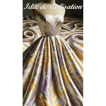 Brocart De Soie Haute Couture Pour Tailleurs, Robes, Et Caftans