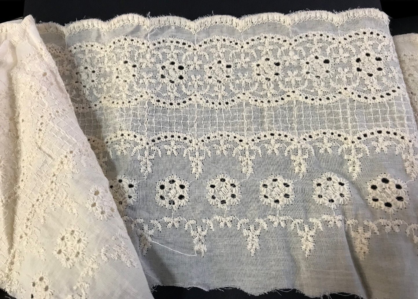 English Embroidery Cotton by the Meter in 14 cm ecru