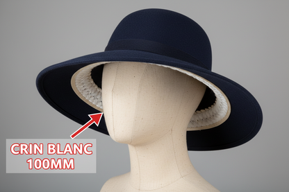Crin Blanca por Metros de 100 mm - 10 cm para Coser, Tira de Crinolina de 10 cm para Refuerzo
