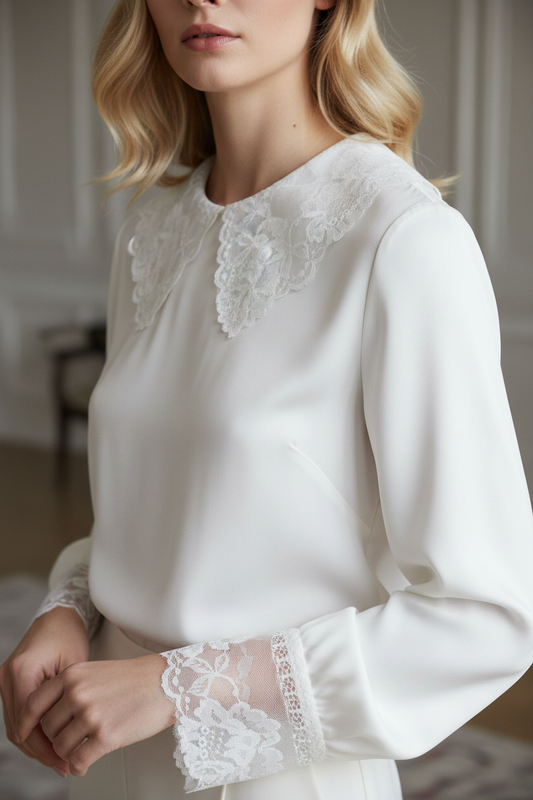 Encaje blanco de 9 cm sobre malla para coser para vestido de novia, pasatiempos creativos.