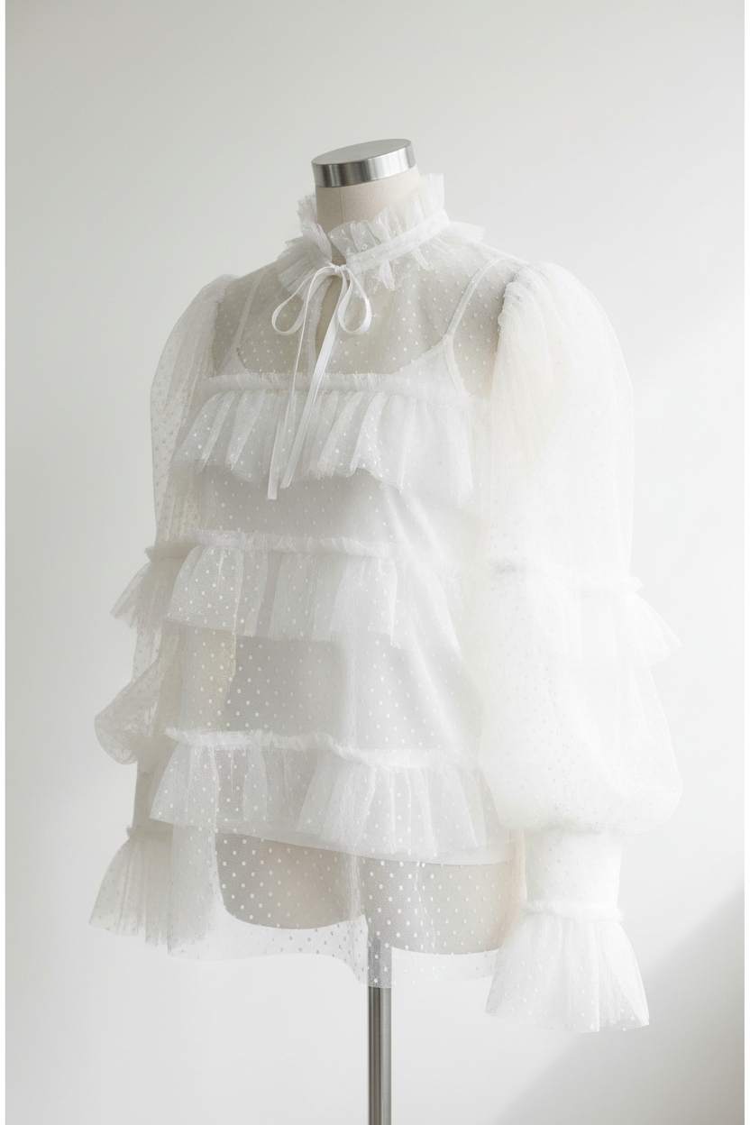 Tissu Tulle Résille plumetis Blanc Lycra Au Mètre Pour Mariage Et Décorations