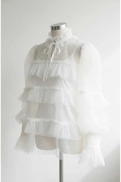 Tissu Tulle Résille plumetis Blanc Lycra Au Mètre Pour Mariage Et Décorations
