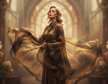 mousseline de soie changeante