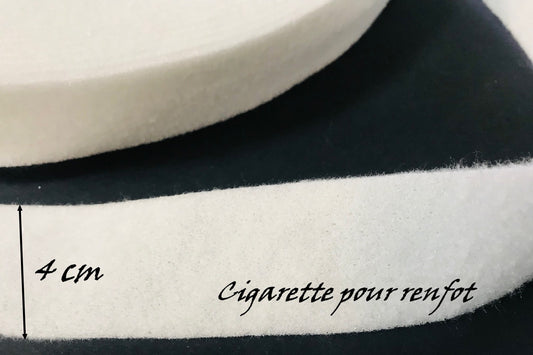 cigarette sleeve epaulette sewing by the meter white