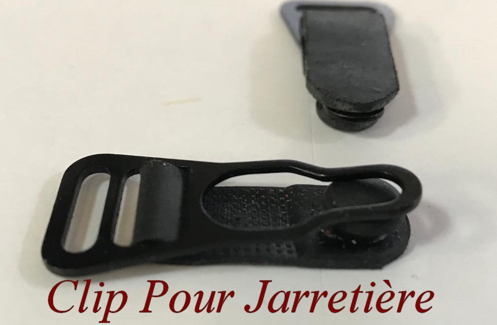 Clip Noir pour jarretière,  Clip en mètal Pour Jarretelles idéal Pour Lingerie Féminine.