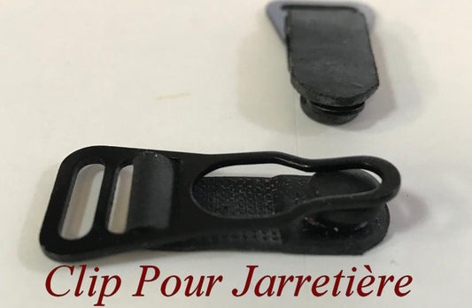 Clip Noir pour jarretière,  Clip en mètal Pour Jarretelles idéal Pour Lingerie Féminine.