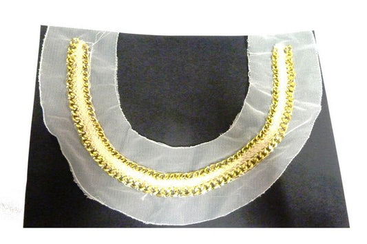Ecru gold chain collar