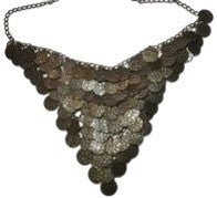 Bronze Sequin Chain Collar