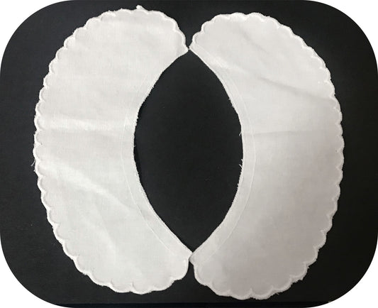 White Cotton English Embroidery Collar to Sew.
