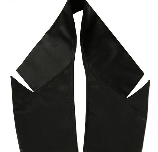 Col Satin Noir A Coudre, Encolure Smoking, Costumes, Customisations.