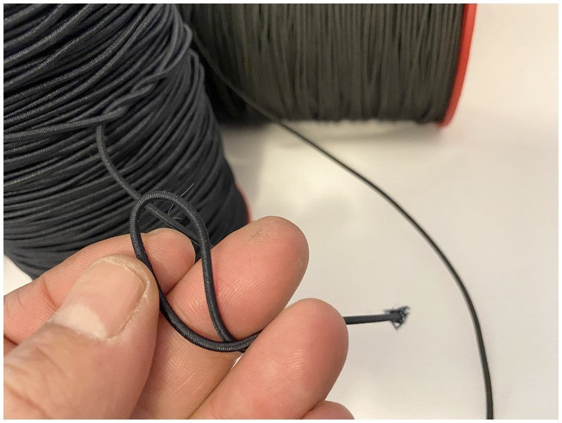 Cordon Elastique NOIR X 200 Mètres En 1.7 mm A Coudre Pour Loisirs Créatifs.