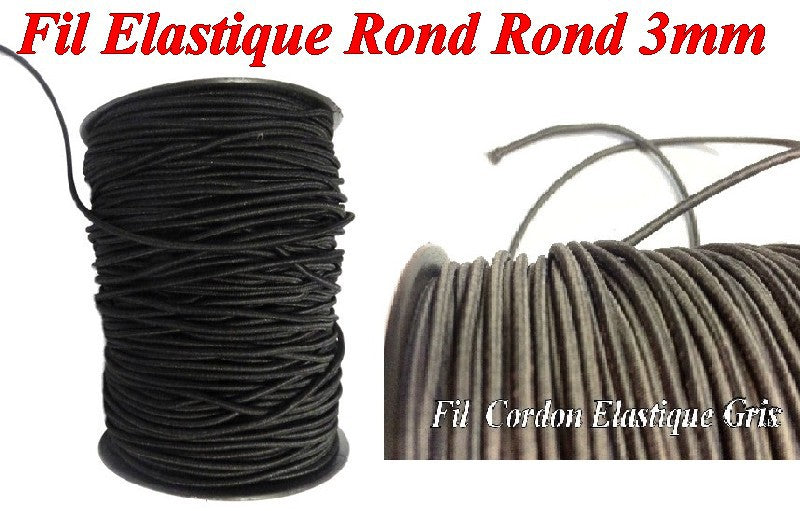 Cordon Fil Elastique En 3 mm A Coudre Pour Loisirs Créatifs.