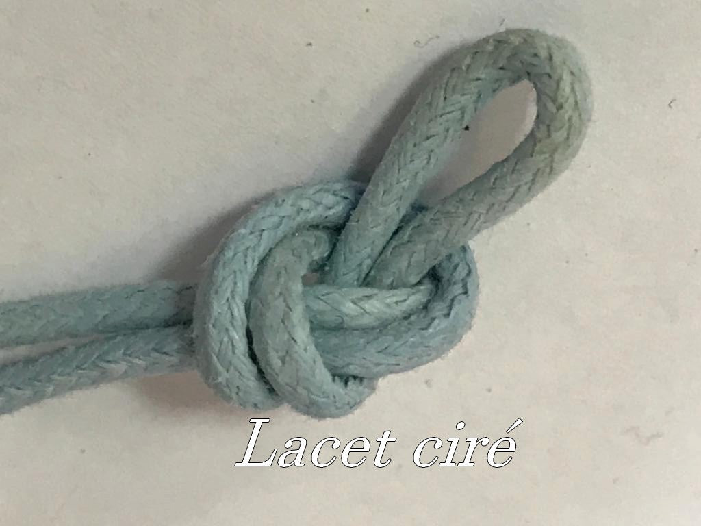 Cordón de encaje encerado por metro azul cielo para pasatiempos creativos