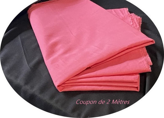 2 Meter Coupon of Fuschia Cotton Fabric in Large Width