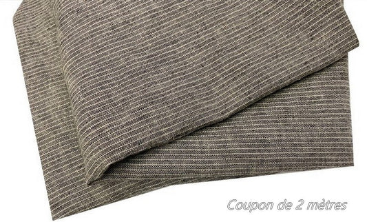 2 Meter Coupon of Grey Heather Printed Cotton Fabric Sold by the Meter in Large Width